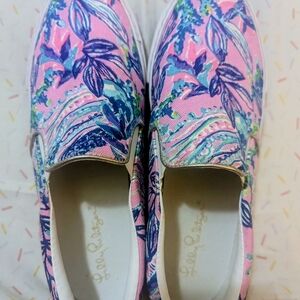 Lilly Pulitzer Pink Floral Women's Shoes